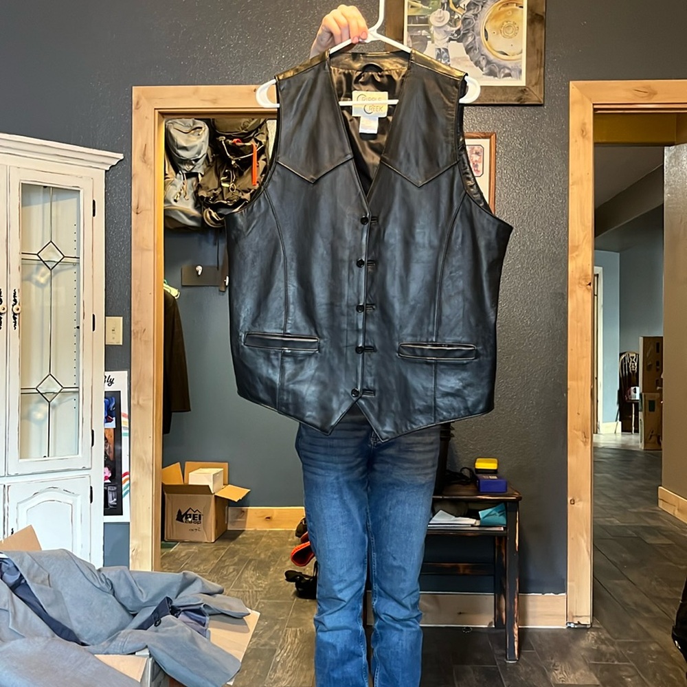 Cripple Creek leather vest